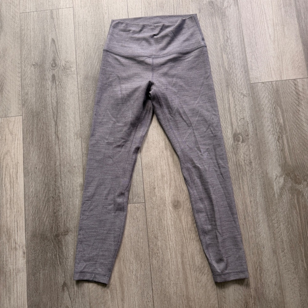 Lululemon Align Womens 6 Heather Gray High Rise Leggings 25"